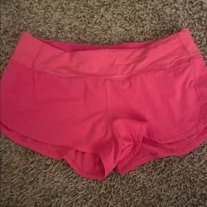 Women's Pink Lululemon Athletic Shorts